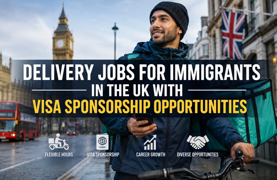Delivery Jobs for Immigrants in the UK with Visa Sponsorship Opportunities