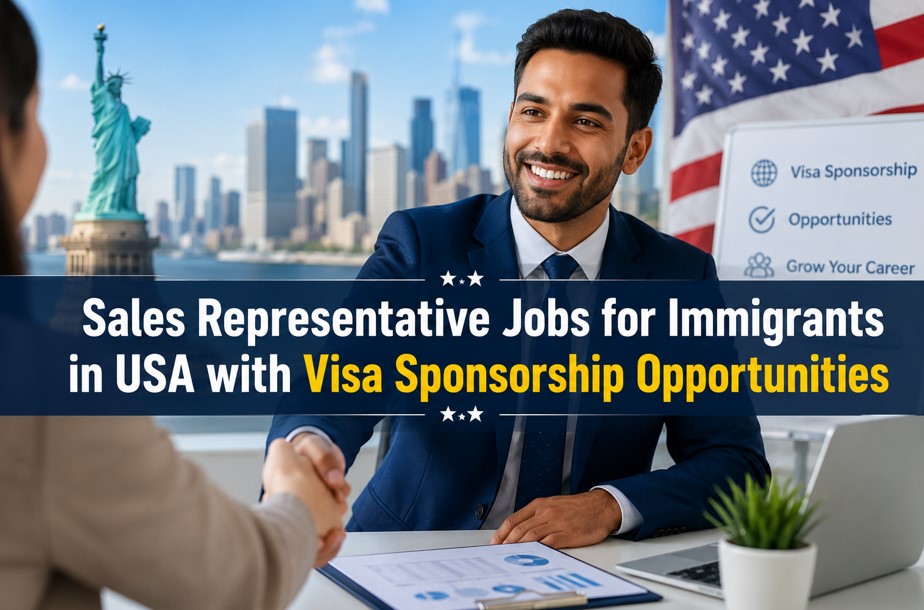 Sales Representative Jobs for Immigrants in USA with Visa Sponsorship Opportunities